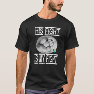 Camiseta Autismo A Luta Dele É Minha Luta Pai E Filho Melho