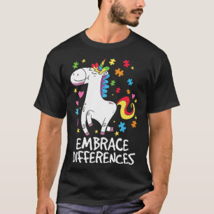Camiseta Autismo-Abrace Diferenças Autismo Conscientização 