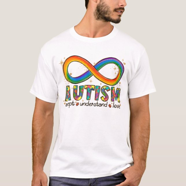 Camiseta Autismo Accept, Love, Entenda (Frente)