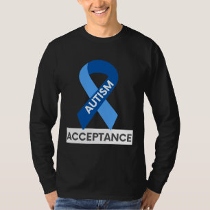 Camiseta Autismo Aceitação Azul Fita