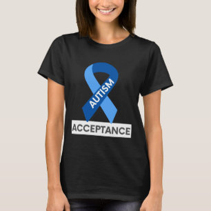Camiseta Autismo Aceitação Azul Fita