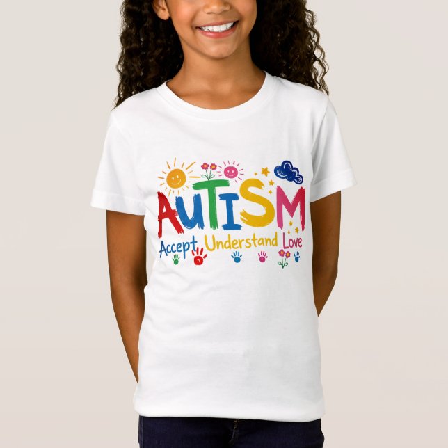 Camiseta Autismo Aceitar Entender Amar (Frente)