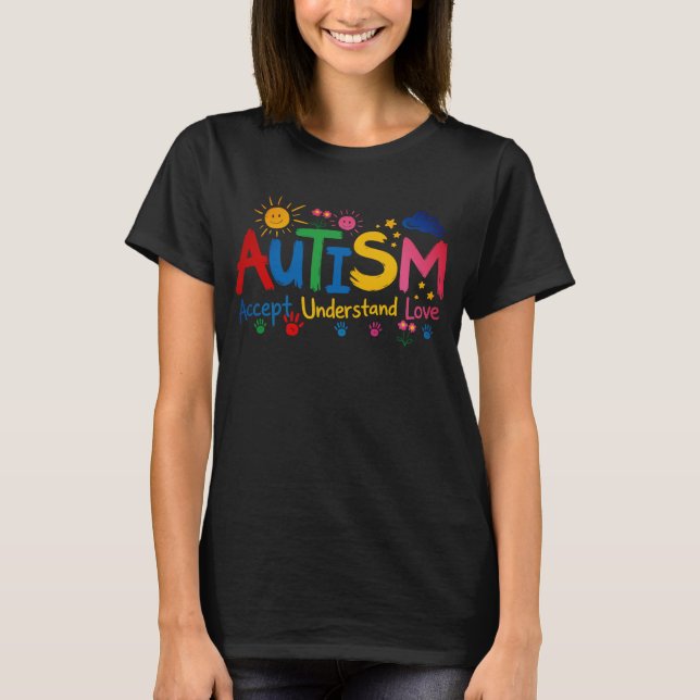 Camiseta Autismo Aceitar Entender Amar (Frente)