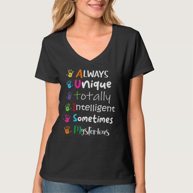 Camiseta Autismo Aconselhamento Suporta Crianças Autismo Pa (Frente)