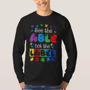 Camiseta Autismo Aconselhamento Suporta Crianças Autismo Pa