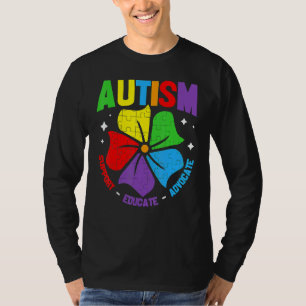 Camiseta Autismo Aconselhamento Suporte A Crianças Autismo 