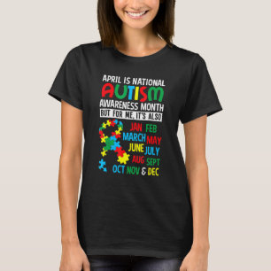 Camiseta Autismo Adhd Abril É Mês Nacional De Cons