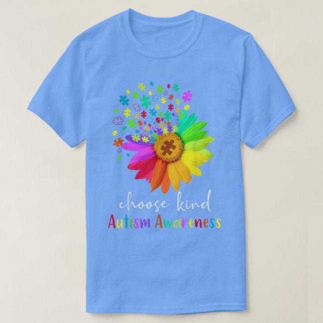 Camiseta Autismo Admissão de Consciência Mulheres Mãe Profe (Frente do Design)