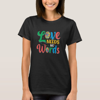 Camiseta Autismo amor não precisa de palavras