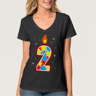 Camiseta Autismo Aniversário Para Crianças Meninos Meninos