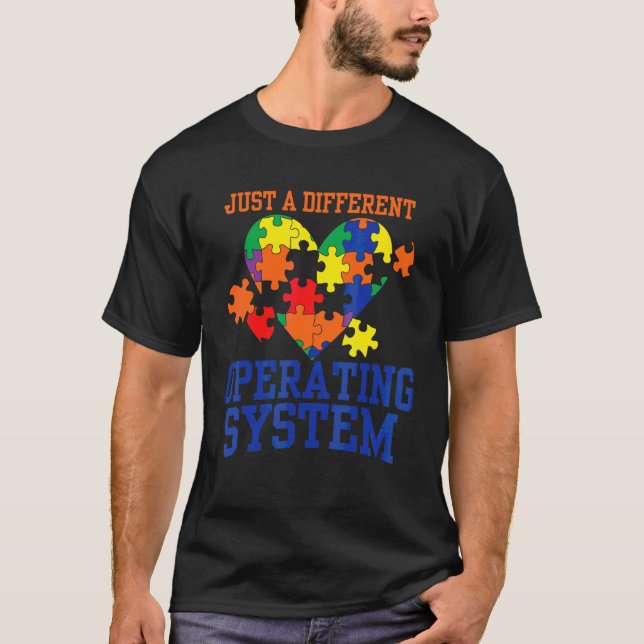 Camiseta Autismo Apenas Um Autismo De Sistema Operacional D (Frente)