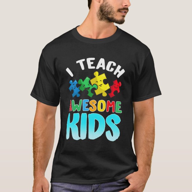 Camiseta Autismo Apreciação do Ensino Especial do Professor (Frente)