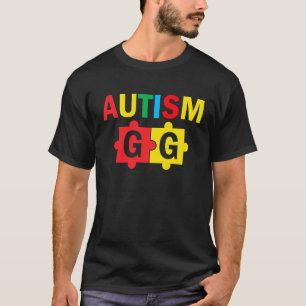 Camiseta Autismo Atenção Fita Quebra-cabeça de Fita Orgulho