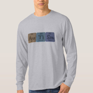 Camiseta Autismo-Au-Ti-Manutenção-Ouro-Titânio-Samarium