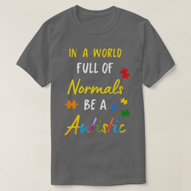 Camiseta Autismo Autismo Autismo Dia da Consciência Asperge (Frente do Design)