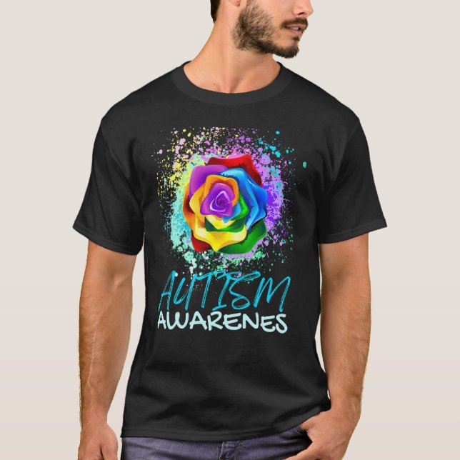 Camiseta Autismo Autismo Cardíaco Sensibilização Orgulhosa  (Frente)