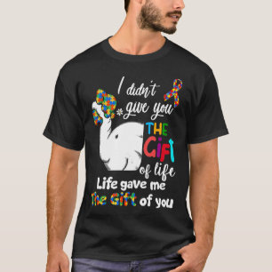 Camiseta Autismo-Autismo Elefante Não Te Dei O Presente O
