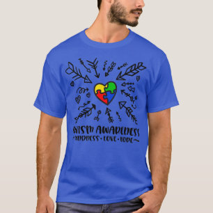 Camiseta Autismo autismo gentileza amor esperança arco-íris