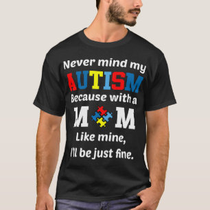 Camiseta Autismo-Autismo Mãe Criança Homem Mulher Conscien