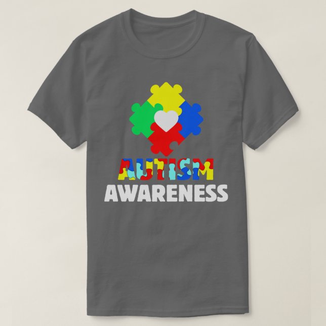 Camiseta Autismo autismo mês dia autismo autismo (Frente do Design)