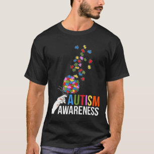 Camiseta Autismo-Autismo Sensibilização Borboleta Quebra-ca