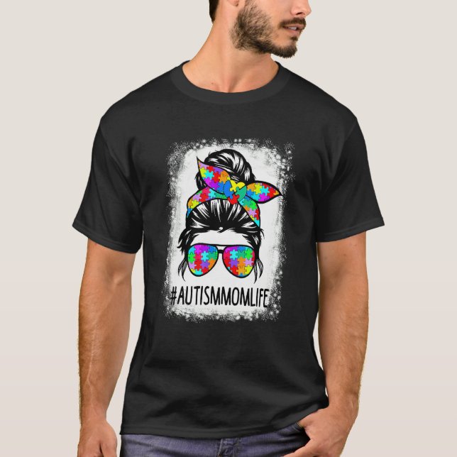 Camiseta Autismo Autismo Sensibilização Mãe A Vida das Mulh (Frente)