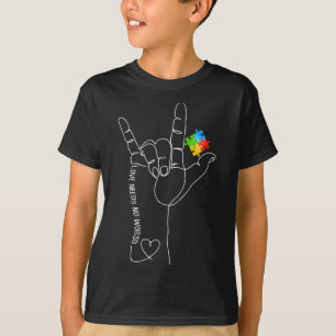 Camiseta Autismo Autismo Sensibilização Mês Não Precisa de