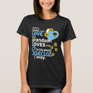 Camiseta Autismo Autismo Vovô Vovó Cada Criança Pode Amar