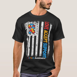 Camiseta Autismo Autista Amor Aceita Apoio Autismo Awarene