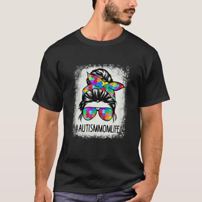 Camiseta Autismo Autista Consciência Mãe A Vida Das Mulhere (Frente)