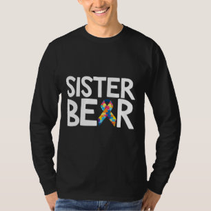 Camiseta Autismo Autista Sensibilização Irmã Ursos Crianças