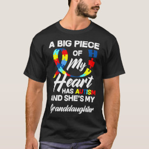 Camiseta Autismo Avô Avô Autista neta Auti