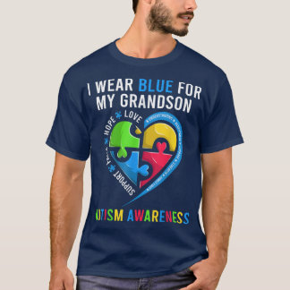 Camiseta Autismo Avô Vovô Vovó, Divertido Autismo Awar