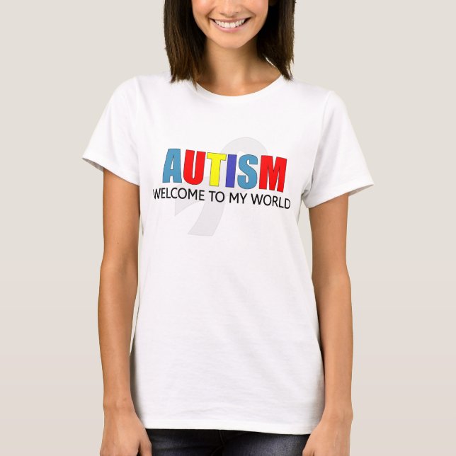 Camiseta Autismo bem-vindo ao meu mundo (Frente)