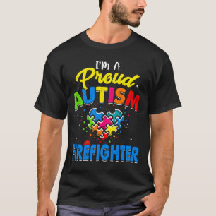 Camiseta Autismo Bombeiro Autismo Accept