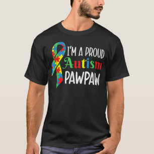 Camiseta Autismo Bonito Sou Um Autismo Orgulhoso Pawpaw Aut