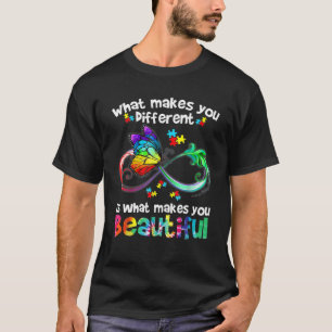 Camiseta Autismo Borboleta Mulheres Meninas O Que Faz Você