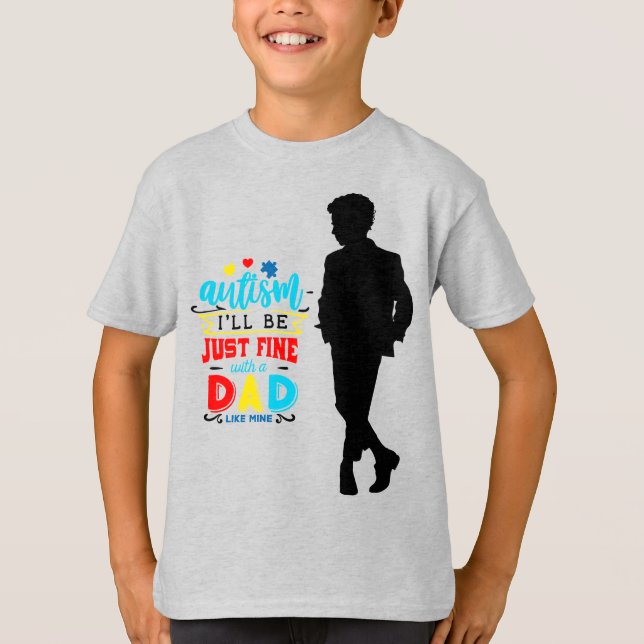 Camiseta Autismo - Camisa-T básica para crianças (Frente)