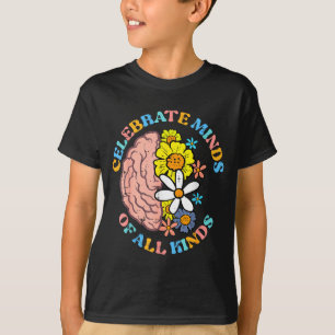 Camiseta Autismo Celebre Mentes De Todos Os Tipos Conscient