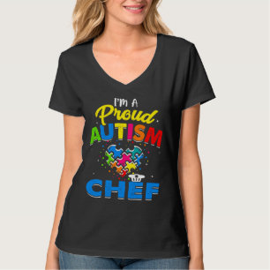 Camiseta Autismo Chef Autismo Aconselhamento Aceita Apoio a