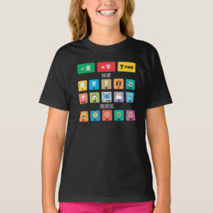 Camiseta Autismo chinês AAC PECS Apontando Comunicação 02
