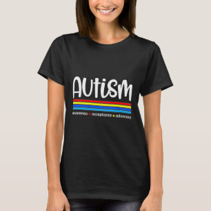 Camiseta Autismo Consciência Aceitação Autismo Aconselhamen