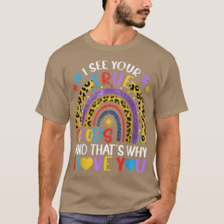 Camiseta Autismo Consciência Arco-Íris Eu Vejo Suas Verdade