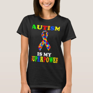 Camiseta Autismo Consciência Autismo É Meu Autismo De Super