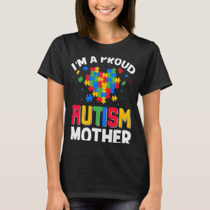 Camiseta Autismo Consciência Correspondendo a Família Eu so