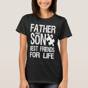 Camiseta Autismo-Consciência do Autismo Pai e Filho Melhor