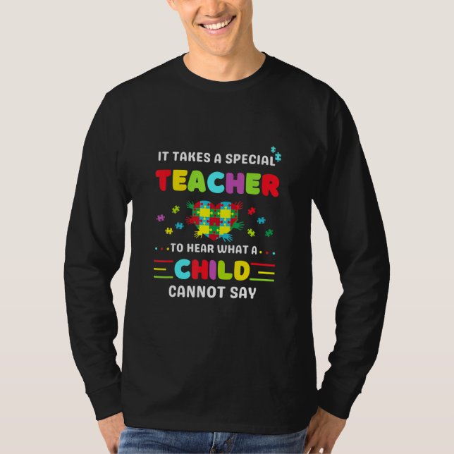 Camiseta Autismo Consciência É Necessário Um Professor Espe (Frente)