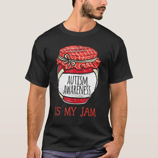 Camiseta Autismo Consciência É O Meu Jam Bonito Fim De Meme (Frente)