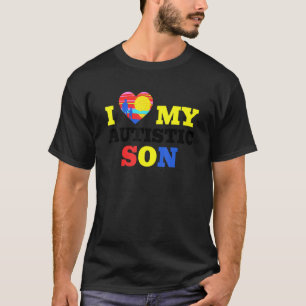 Camiseta Autismo Consciência Eu Amo Meu Filho Autista