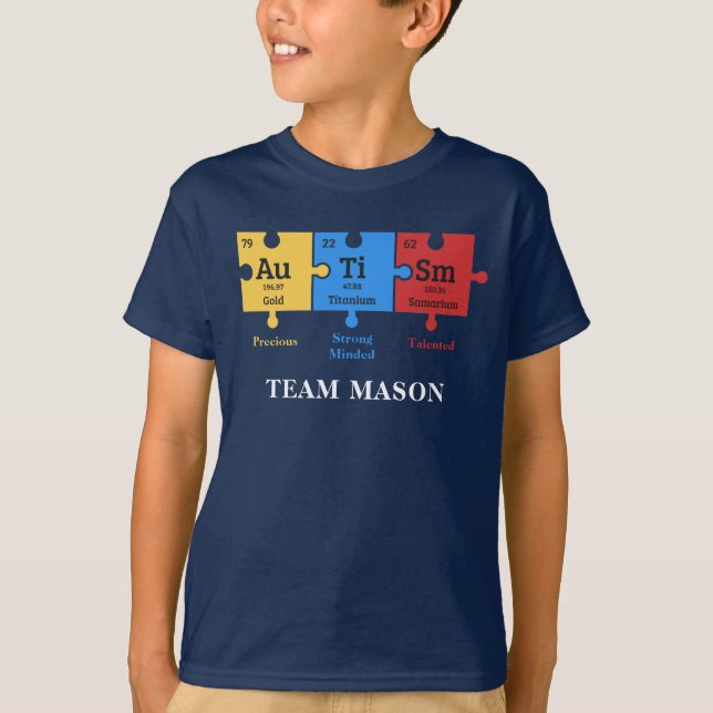 Camiseta Autismo Consciência Geek Personalizar Correspondên (Frente)